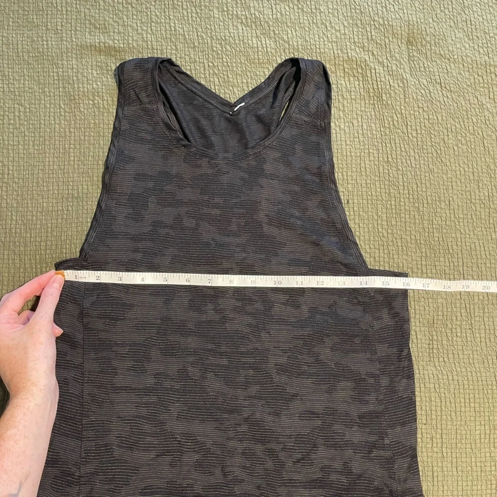 Lululemon Grey Camouflage Tank Top